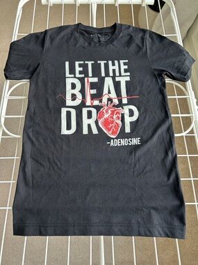 "Let The Beat Drop" Medthusiast Black Graphic Tee